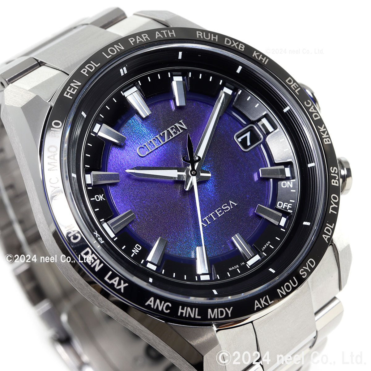 シチズン アテッサ CITIZEN ATTESA エコドライブ 電波時計 限定モデル 腕時計 メンズ CB0288-65L ダイレクトフライト ACT Line UNITE with BLUE【2025 新作】