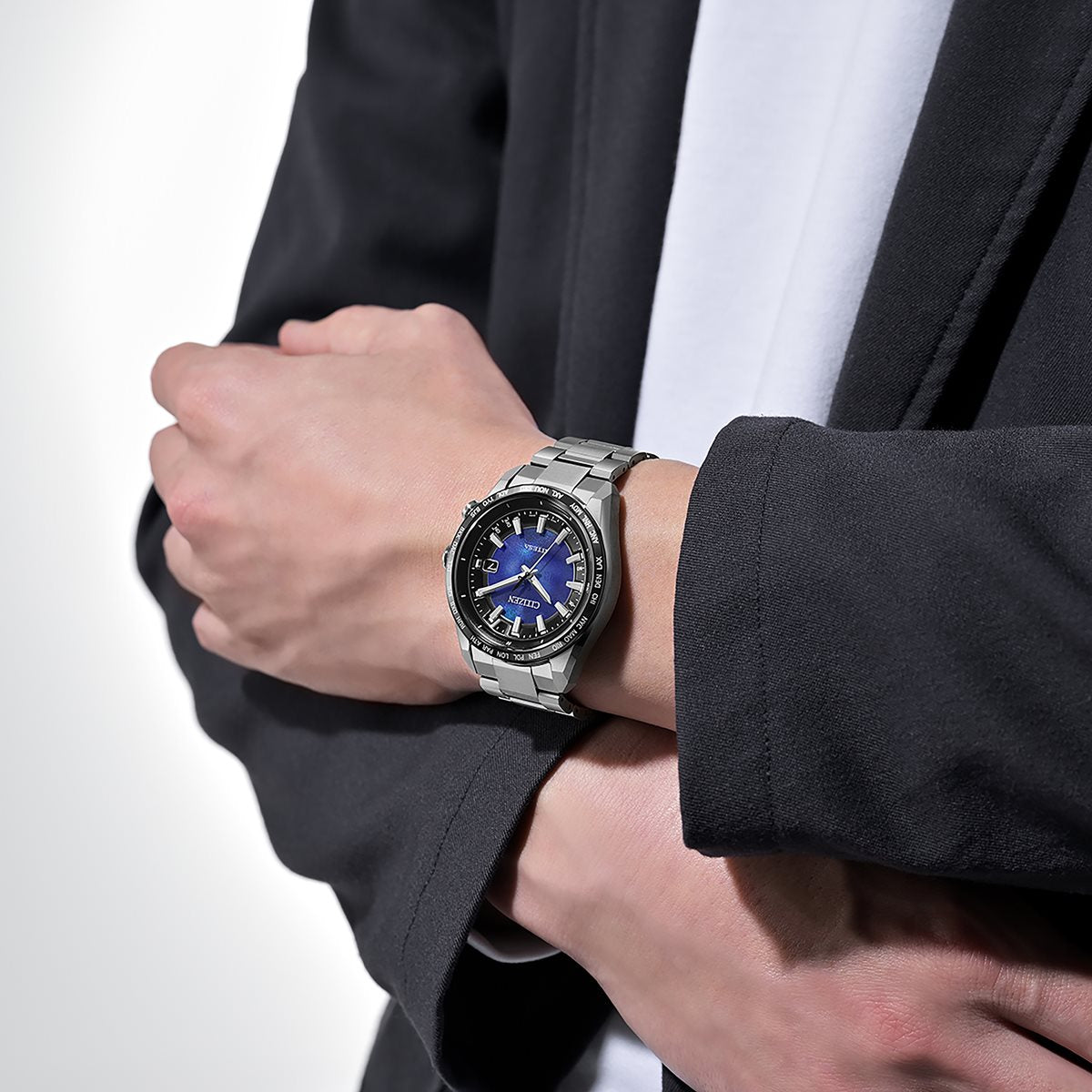 シチズン アテッサ CITIZEN ATTESA エコドライブ 電波時計 限定モデル 腕時計 メンズ CB0288-65L ダイレクトフライト ACT Line UNITE with BLUE【2025 新作】