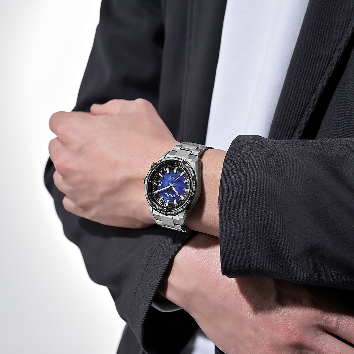 シチズン アテッサ CITIZEN ATTESA エコドライブ 電波時計 限定モデル 腕時計 メンズ CB0288-65L ダイレクトフライト ACT Line UNITE with BLUE【2025 新作】