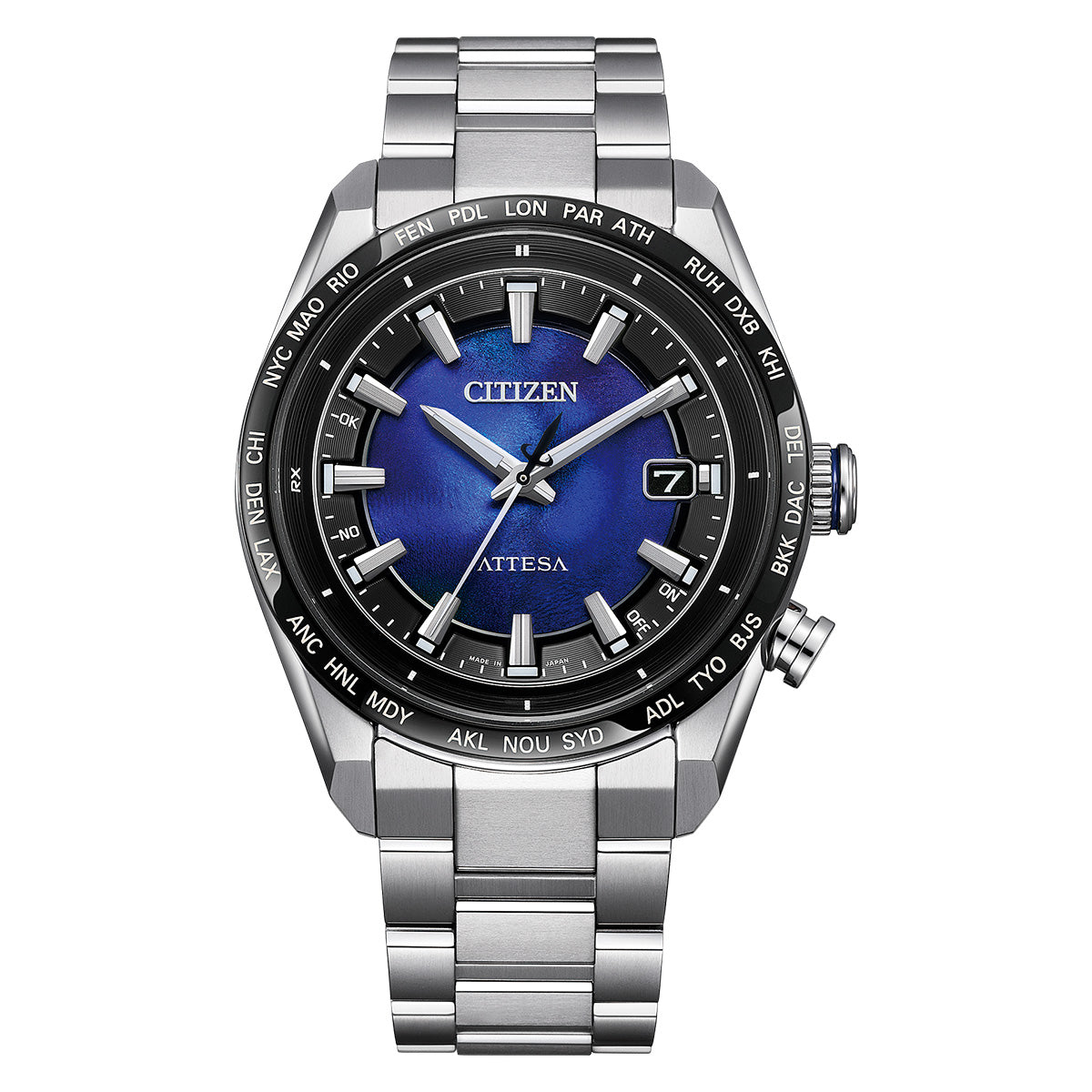 シチズン アテッサ CITIZEN ATTESA エコドライブ 電波時計 限定モデル 腕時計 メンズ CB0288-65L ダイレクトフライト ACT Line UNITE with BLUE【2025 新作】