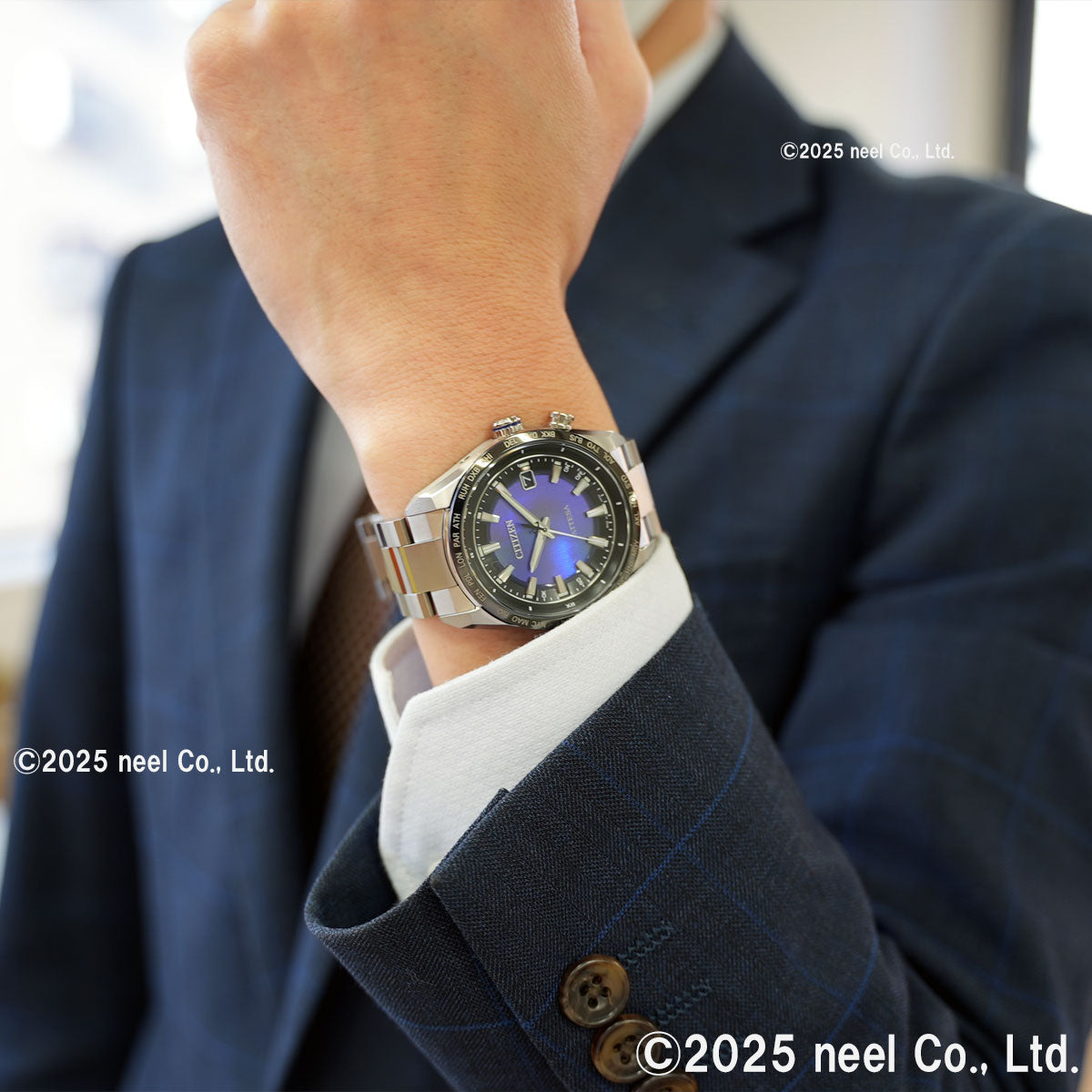 シチズン アテッサ CITIZEN ATTESA エコドライブ 電波時計 限定モデル 腕時計 メンズ CB0288-65L ダイレクトフライト ACT Line UNITE with BLUE【2025 新作】