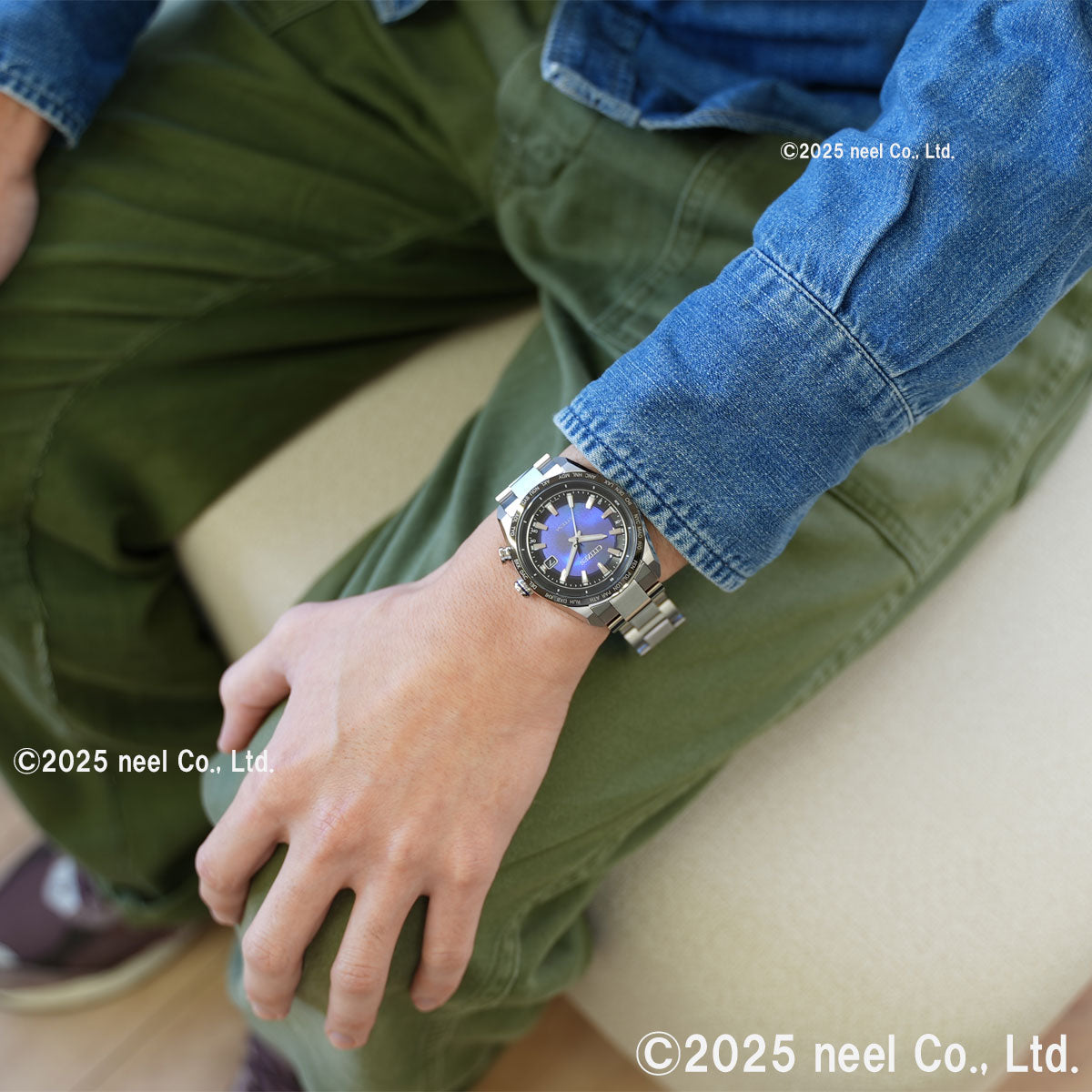 シチズン アテッサ CITIZEN ATTESA エコドライブ 電波時計 限定モデル 腕時計 メンズ CB0288-65L ダイレクトフライト ACT Line UNITE with BLUE【2025 新作】
