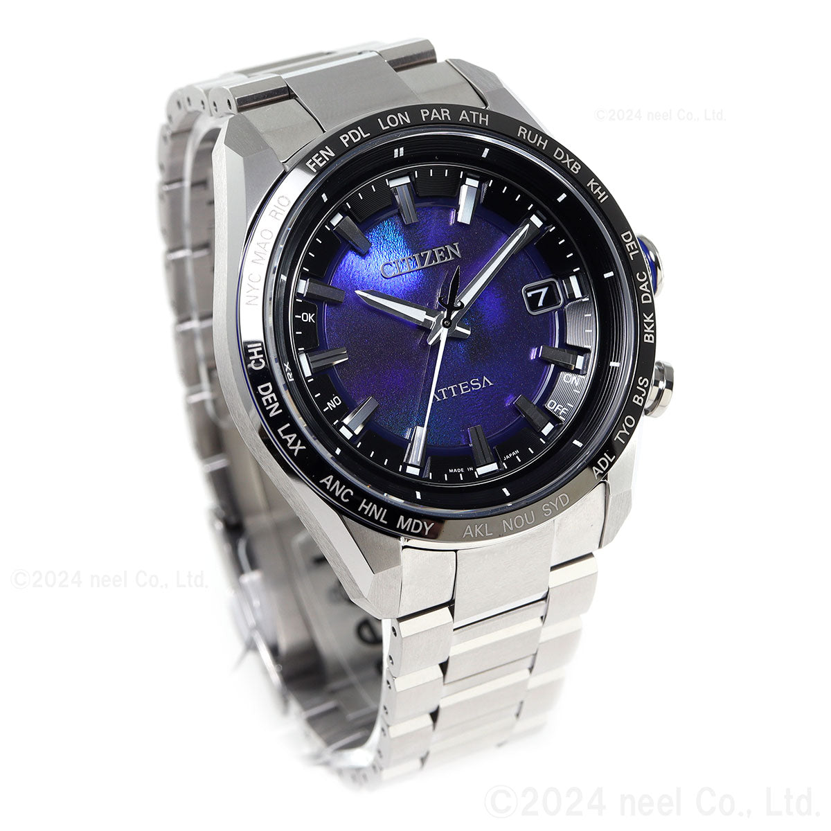 シチズン アテッサ CITIZEN ATTESA エコドライブ 電波時計 限定モデル 腕時計 メンズ CB0288-65L ダイレクトフライト ACT Line UNITE with BLUE【2025 新作】