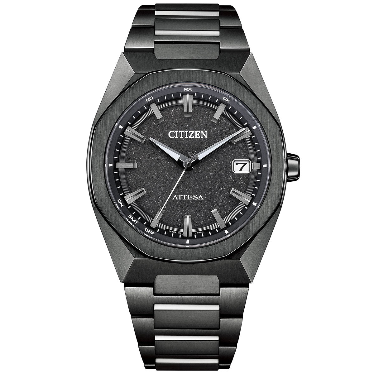 シチズン アテッサ CITIZEN ATTESA エコドライブ 電波時計 腕時計 メンズ CB3045-61E ダブルダイレクトフライト ACT Line ブラックチタニウム【2025 新作】