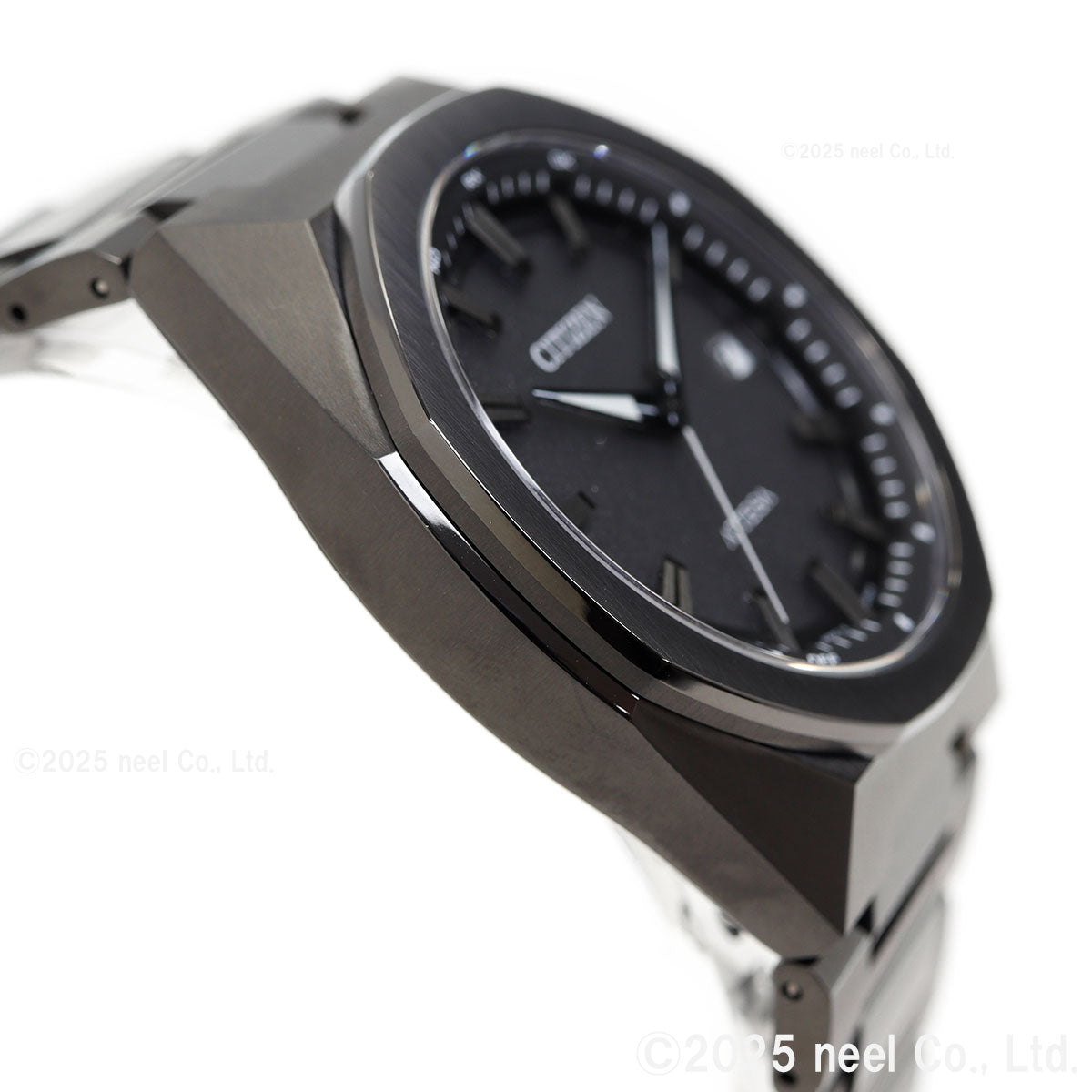 シチズン アテッサ CITIZEN ATTESA エコドライブ 電波時計 腕時計 メンズ CB3045-61E ダブルダイレクトフライト ACT Line ブラックチタニウム【2025 新作】