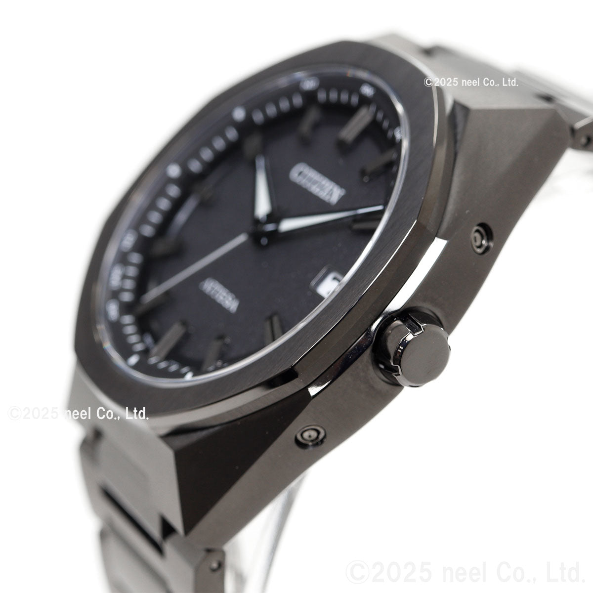 シチズン アテッサ CITIZEN ATTESA エコドライブ 電波時計 腕時計 メンズ CB3045-61E ダブルダイレクトフライト ACT Line ブラックチタニウム【2025 新作】