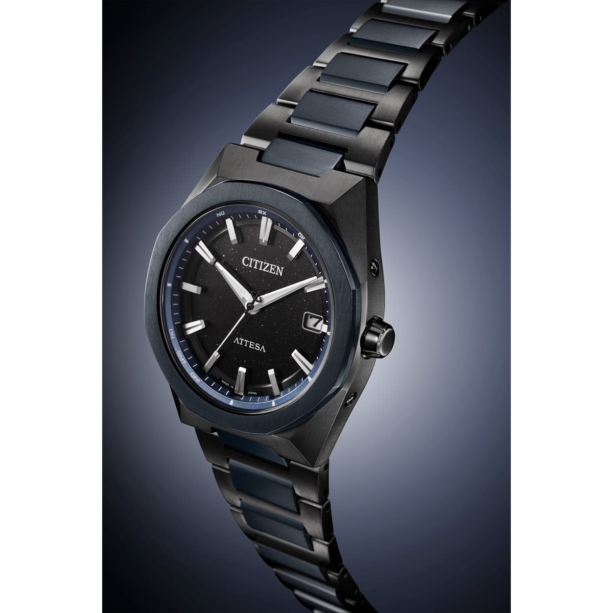 シチズン アテッサ CITIZEN ATTESA エコドライブ 電波時計 限定 腕時計 CB3046-76E ダイレクトフライト ACT Line Blue Universe Collection 第2弾【2025 新作】