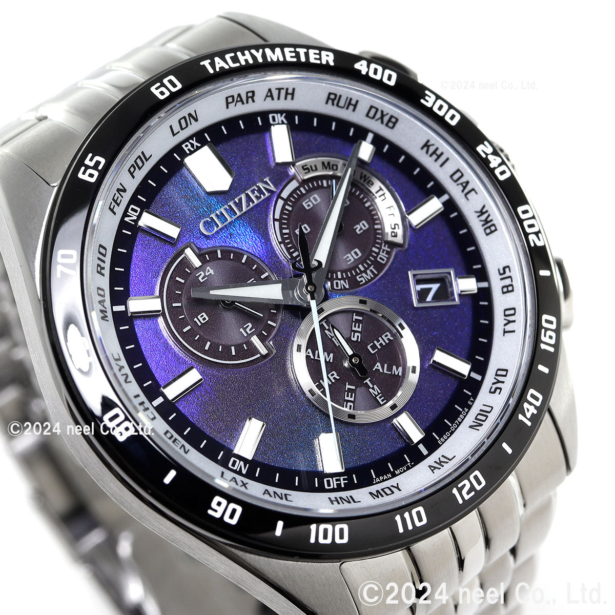 シチズンコレクション CITIZEN COLLECTION エコ ドライブ 電波時計 限定モデル 腕時計 メンズ ダイレクトフライト CB5874-81L UNITE with BLUE【2025 新作】