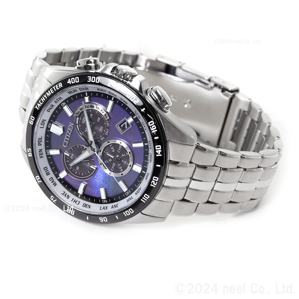 シチズンコレクション CITIZEN COLLECTION エコ ドライブ 電波時計 限定モデル 腕時計 メンズ ダイレクトフライト CB5874-81L UNITE with BLUE【2025 新作】