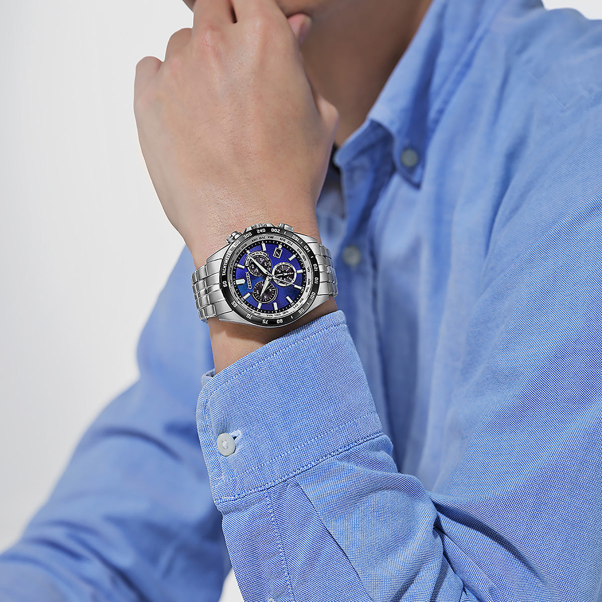 シチズンコレクション CITIZEN COLLECTION エコ ドライブ 電波時計 限定モデル 腕時計 メンズ ダイレクトフライト CB5874-81L UNITE with BLUE【2025 新作】
