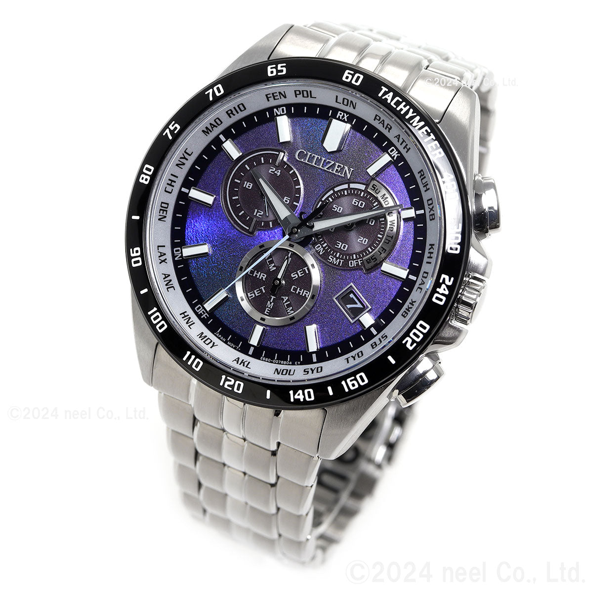 シチズンコレクション CITIZEN COLLECTION エコ ドライブ 電波時計 限定モデル 腕時計 メンズ ダイレクトフライト CB5874-81L UNITE with BLUE【2025 新作】