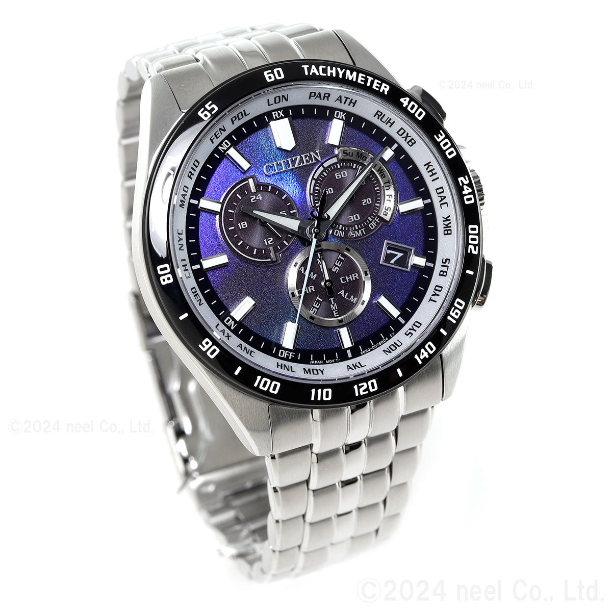 シチズンコレクション CITIZEN COLLECTION エコ ドライブ 電波時計 限定モデル 腕時計 メンズ ダイレクトフライト CB5874-81L UNITE with BLUE【2025 新作】