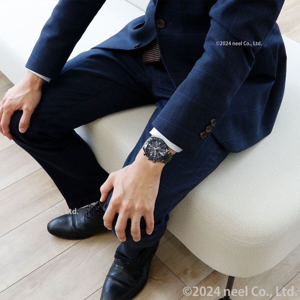 シチズン アテッサ エコドライブ 電波時計 CB5967-66L ダイレクトフライト 腕時計 メンズ CITIZEN ATTESA ACT Line Black Titanium【2024 新作】