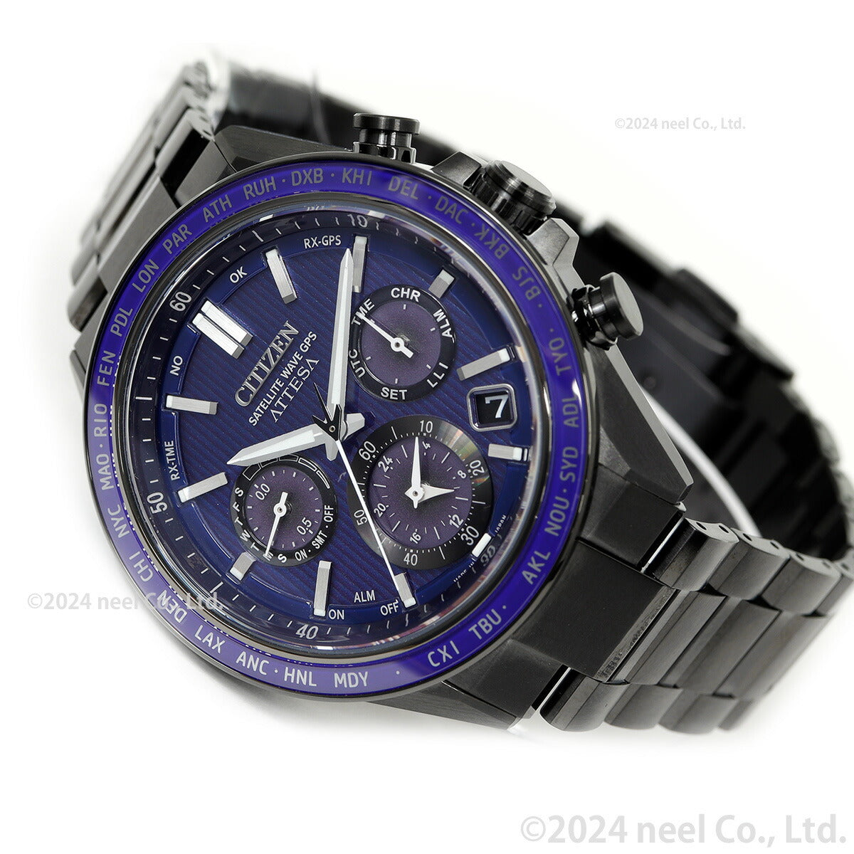 シチズン アテッサ CITIZEN ATTESA エコドライブ GPS衛星電波時計 腕時計 メンズ CC4059-64L ダブルダイレクトフライト ACT Line【2024 新作】