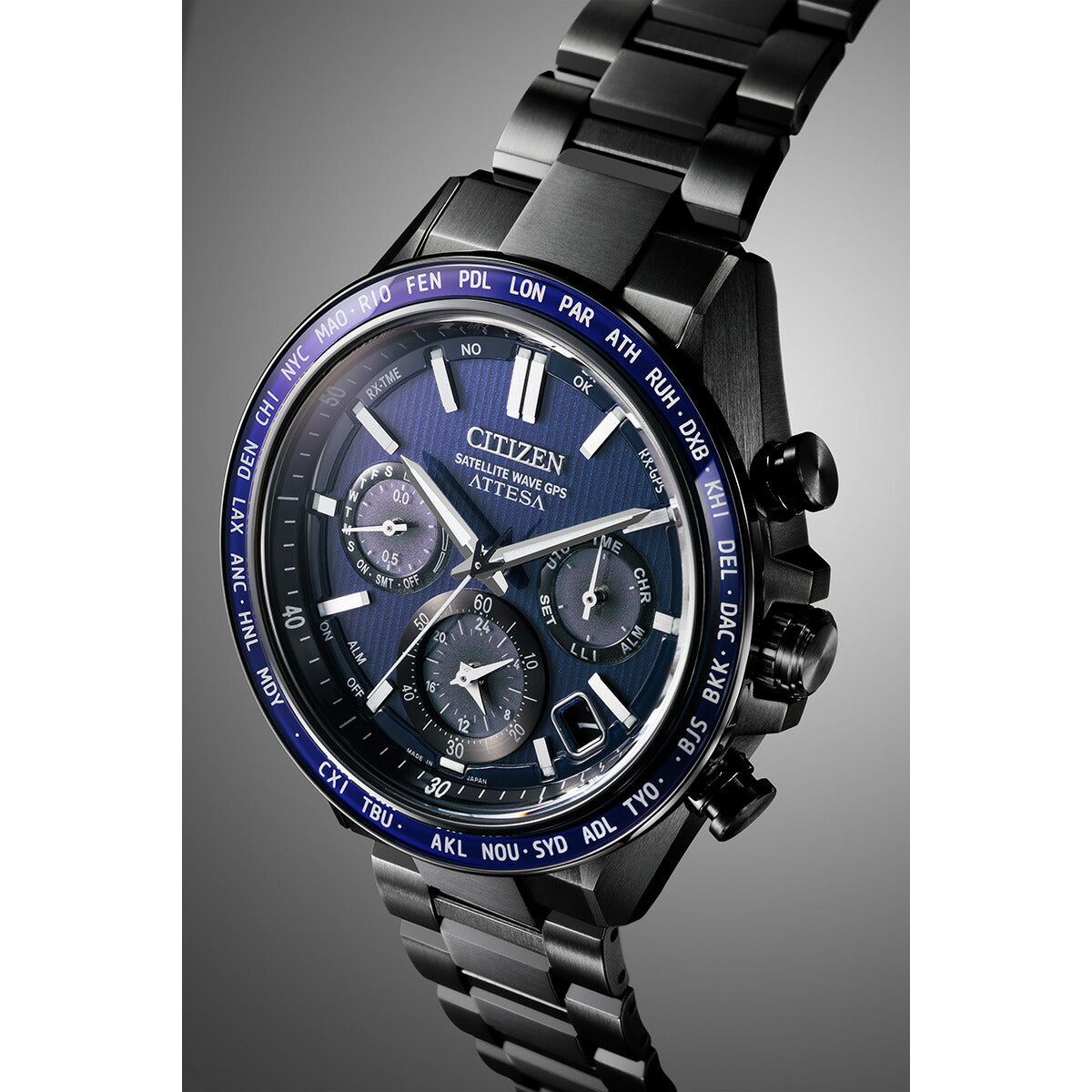 シチズン アテッサ CITIZEN ATTESA エコドライブ GPS衛星電波時計 腕時計 メンズ CC4059-64L ダブルダイレクトフライト ACT Line【2024 新作】