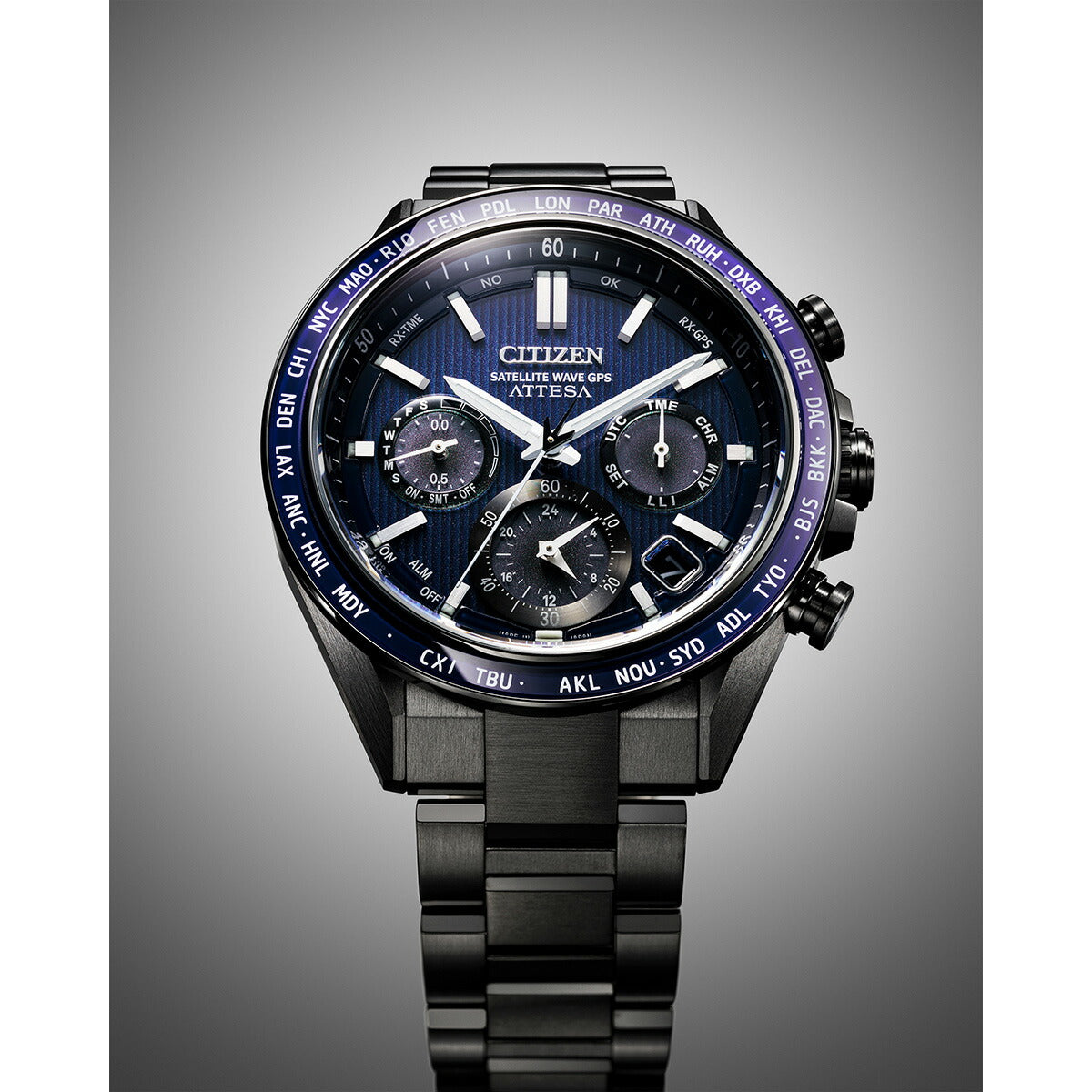 シチズン アテッサ CITIZEN ATTESA エコドライブ GPS衛星電波時計 腕時計 メンズ CC4059-64L ダブルダイレクトフライト ACT Line【2024 新作】