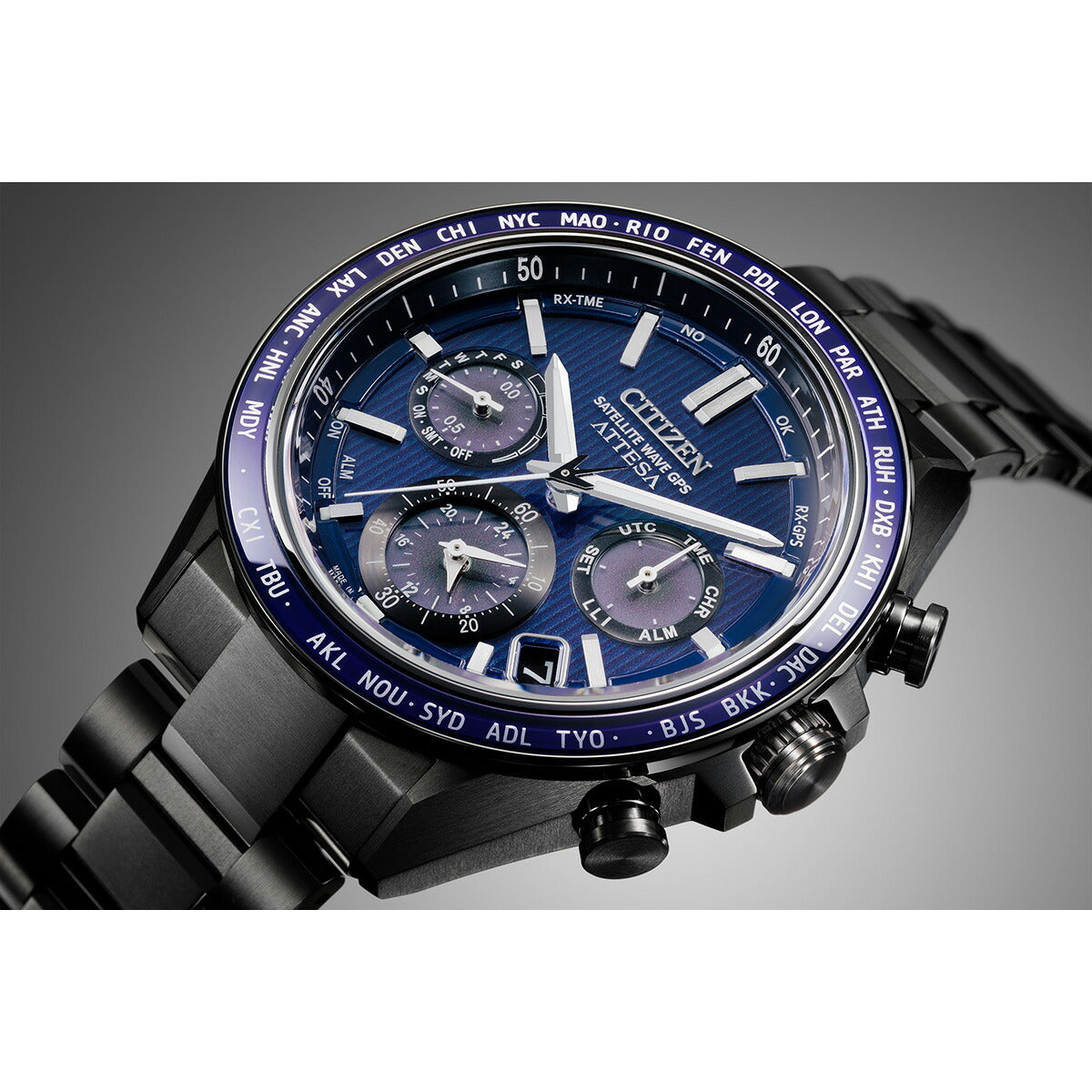 シチズン アテッサ CITIZEN ATTESA エコドライブ GPS衛星電波時計 腕時計 メンズ CC4059-64L ダブルダイレクトフライト ACT Line【2024 新作】