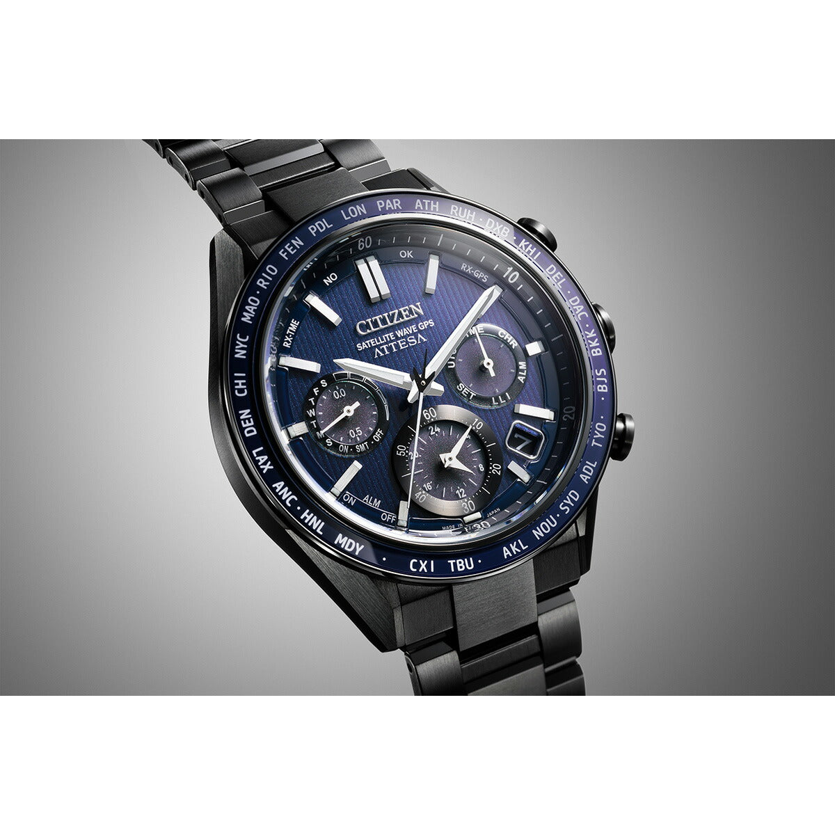 シチズン アテッサ CITIZEN ATTESA エコドライブ GPS衛星電波時計 腕時計 メンズ CC4059-64L ダブルダイレクトフライト ACT Line【2024 新作】