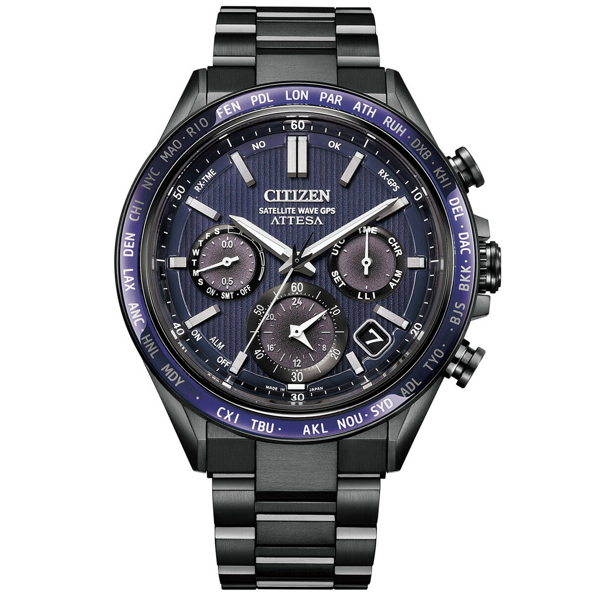 シチズン アテッサ CITIZEN ATTESA エコドライブ GPS衛星電波時計 腕時計 メンズ CC4059-64L ダブルダイレクトフライト ACT Line【2024 新作】
