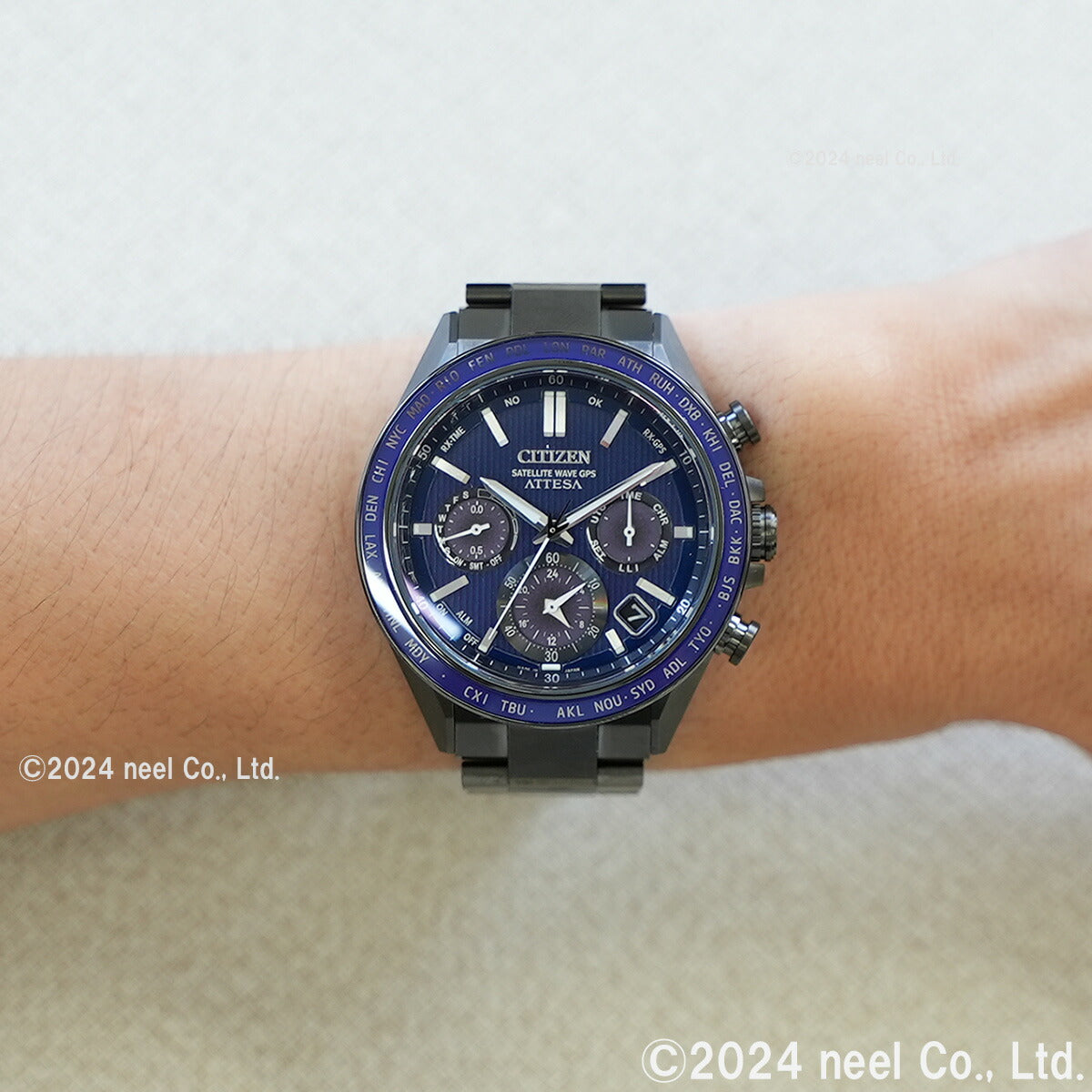 シチズン アテッサ CITIZEN ATTESA エコドライブ GPS衛星電波時計 腕時計 メンズ CC4059-64L ダブルダイレクトフライト ACT Line【2024 新作】