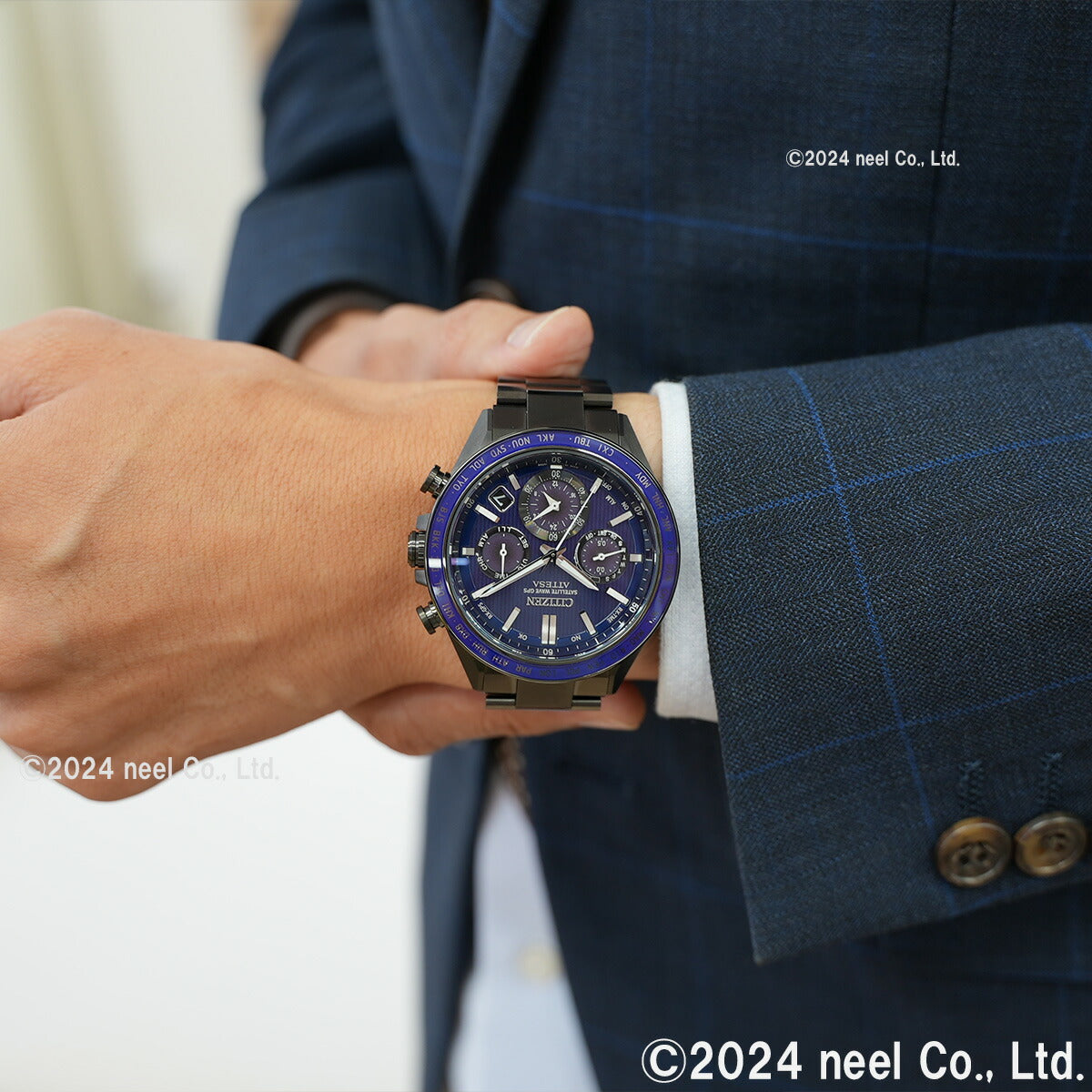 シチズン アテッサ CITIZEN ATTESA エコドライブ GPS衛星電波時計 腕時計 メンズ CC4059-64L ダブルダイレクトフライト ACT Line【2024 新作】