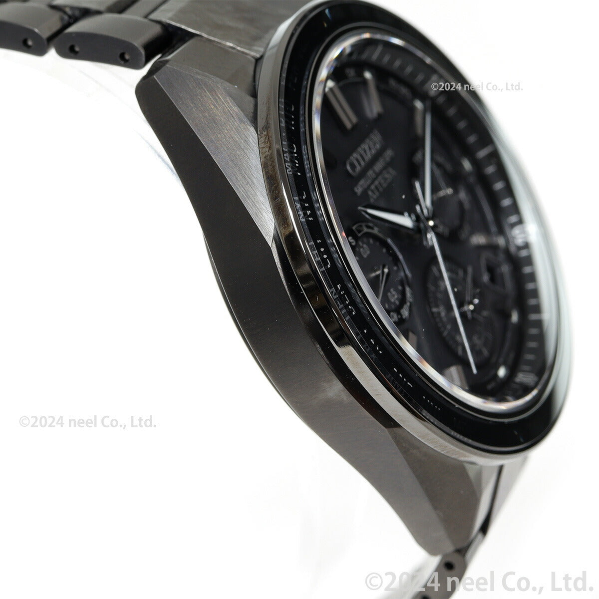 シチズン アテッサ HAKUTO-R コラボ 限定 第5弾 CITIZEN ATTESA エコドライブ GPS衛星電波時計 腕時計 メンズ CC4067-66E ダブルダイレクトフライト ACT Line ブラックチタニウム【2024 新作】