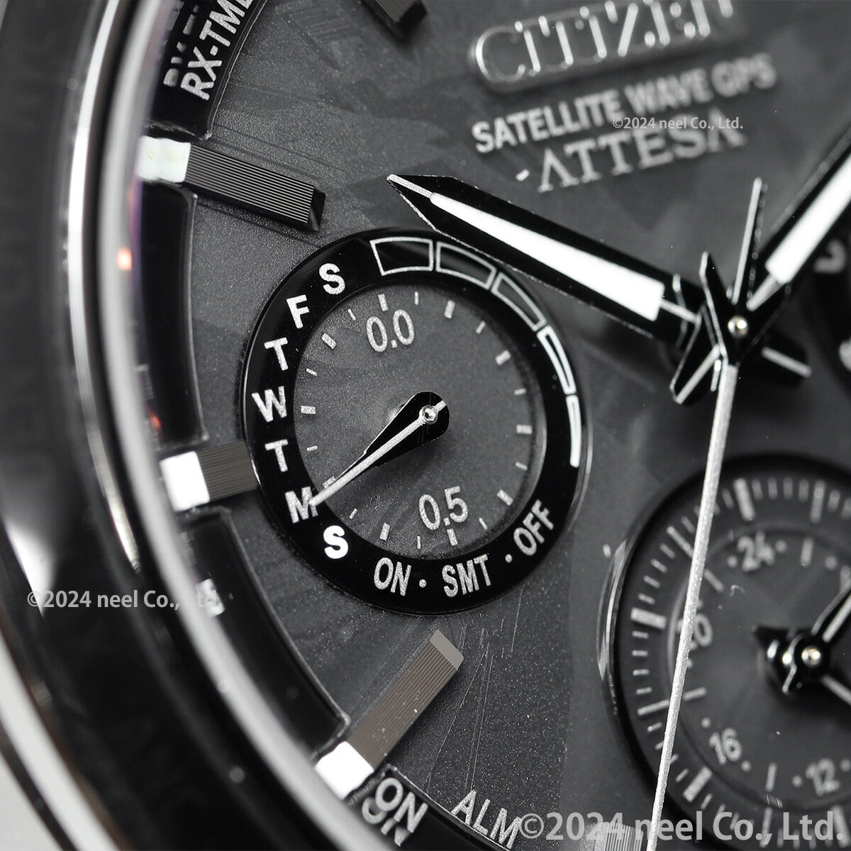 シチズン アテッサ HAKUTO-R コラボ 限定 第5弾 CITIZEN ATTESA エコドライブ GPS衛星電波時計 腕時計 メンズ CC4067-66E ダブルダイレクトフライト ACT Line ブラックチタニウム【2024 新作】