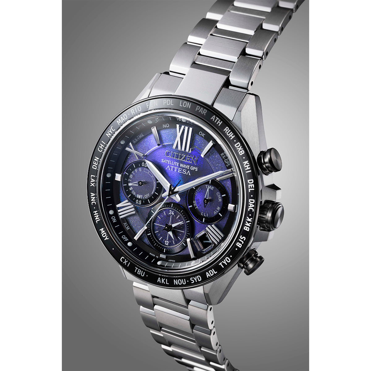 シチズン アテッサ CITIZEN ATTESA エコドライブ GPS電波時計 限定モデル 腕時計 メンズ CC4075-50L ダブルダイレクトフライト ACT Line UNITE with BLUE【2025 新作】