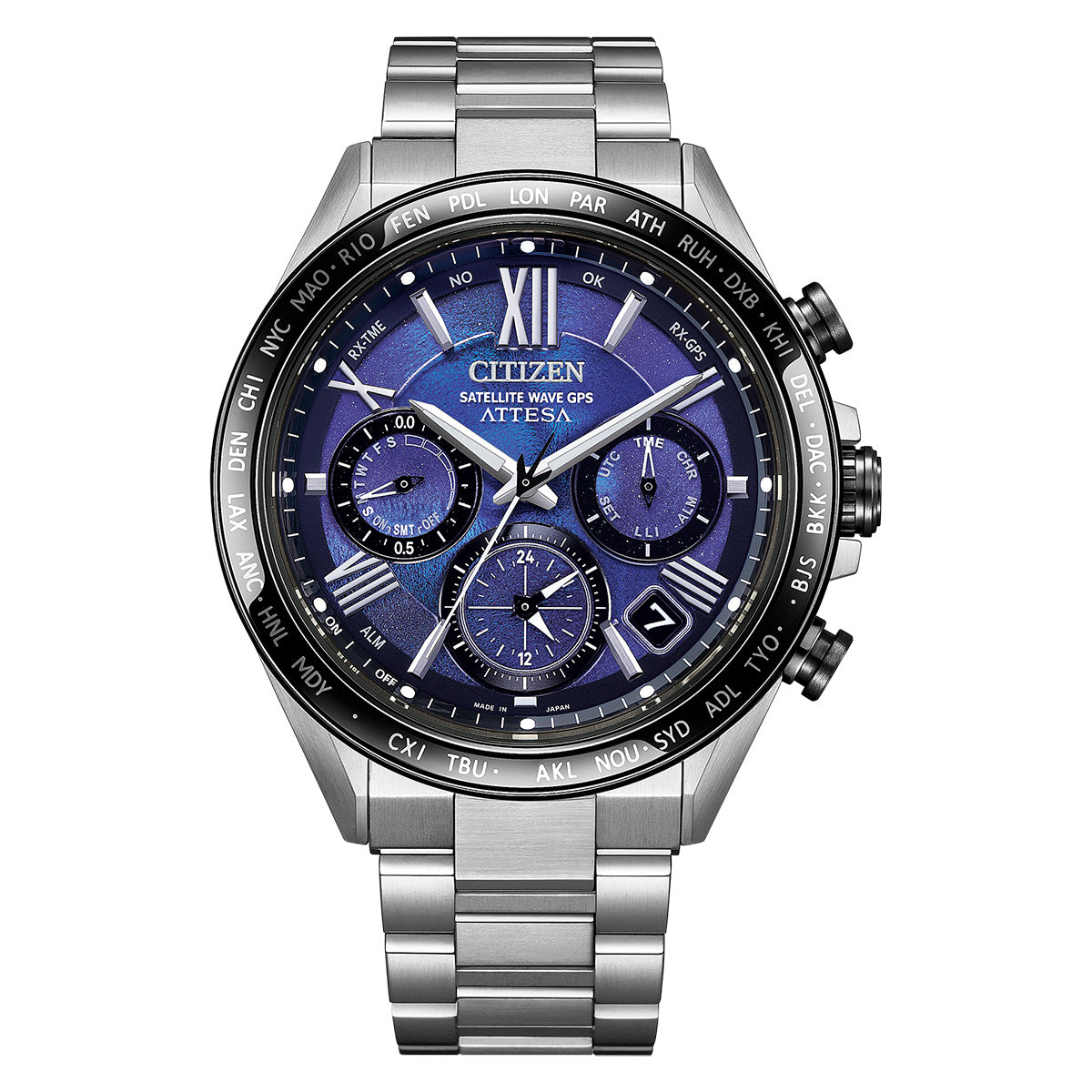 シチズン アテッサ CITIZEN ATTESA エコドライブ GPS電波時計 限定モデル 腕時計 メンズ CC4075-50L ダブルダイレクトフライト ACT Line UNITE with BLUE【2025 新作】
