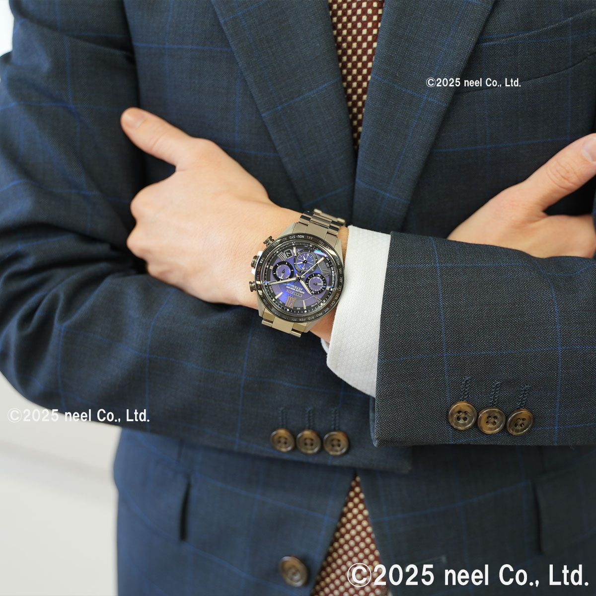 シチズン アテッサ CITIZEN ATTESA エコドライブ GPS電波時計 限定モデル 腕時計 メンズ CC4075-50L ダブルダイレクトフライト ACT Line UNITE with BLUE【2025 新作】