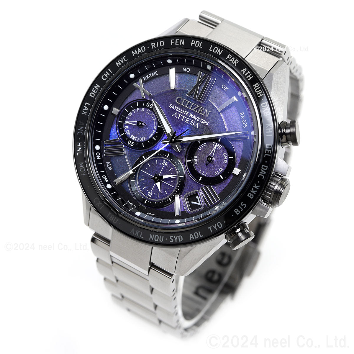 シチズン アテッサ CITIZEN ATTESA エコドライブ GPS電波時計 限定モデル 腕時計 メンズ CC4075-50L ダブルダイレクトフライト ACT Line UNITE with BLUE【2025 新作】