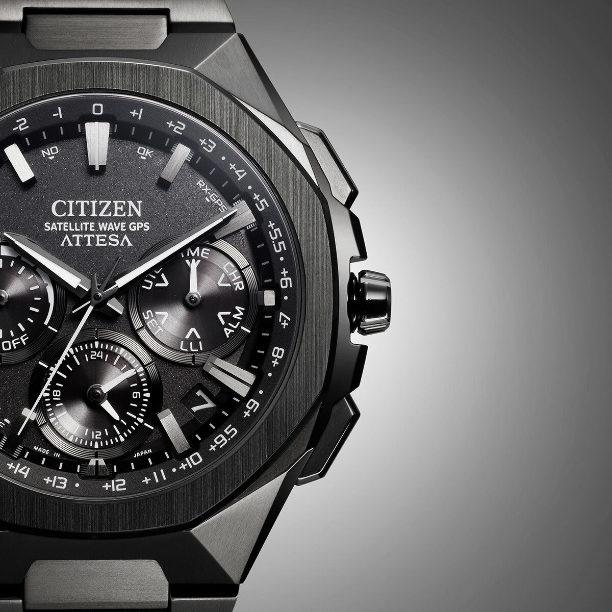 シチズン アテッサ CITIZEN ATTESA エコドライブ GPS衛星電波時計 腕時計 メンズ CC4105-69E ダブルダイレクトフライト ACT Line ブラックチタニウム【2025 新作】
