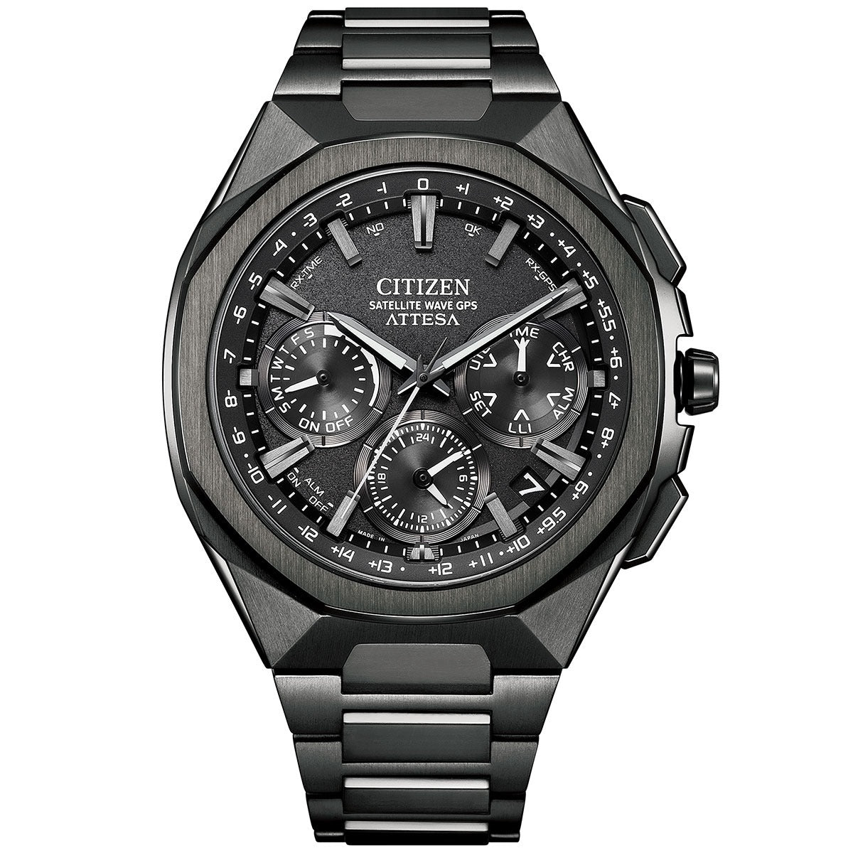 シチズン アテッサ CITIZEN ATTESA エコドライブ GPS衛星電波時計 腕時計 メンズ CC4105-69E ダブルダイレクトフライト ACT Line ブラックチタニウム【2025 新作】