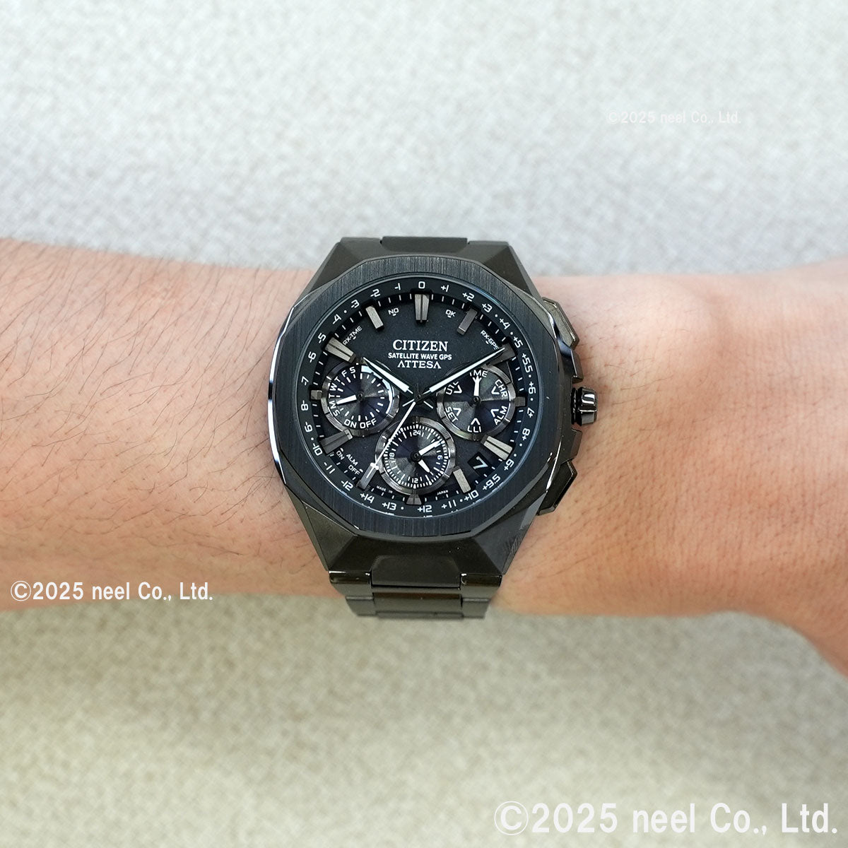 シチズン アテッサ CITIZEN ATTESA エコドライブ GPS衛星電波時計 腕時計 メンズ CC4105-69E ダブルダイレクトフライト ACT Line ブラックチタニウム【2025 新作】