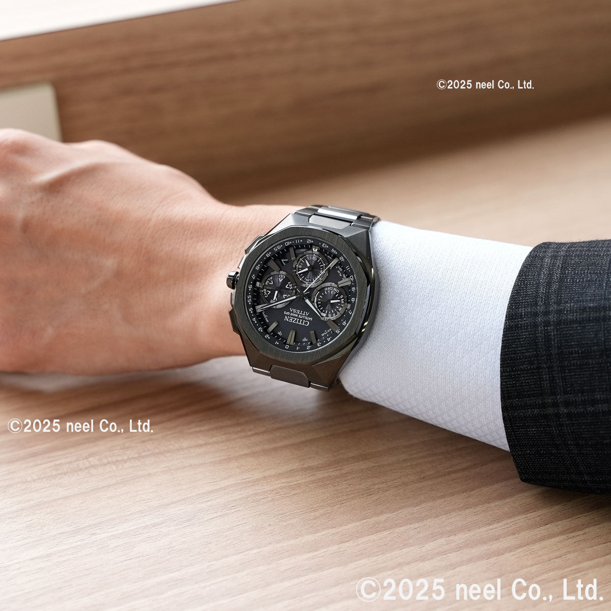 シチズン アテッサ CITIZEN ATTESA エコドライブ GPS衛星電波時計 腕時計 メンズ CC4105-69E ダブルダイレクトフライト ACT Line ブラックチタニウム【2025 新作】