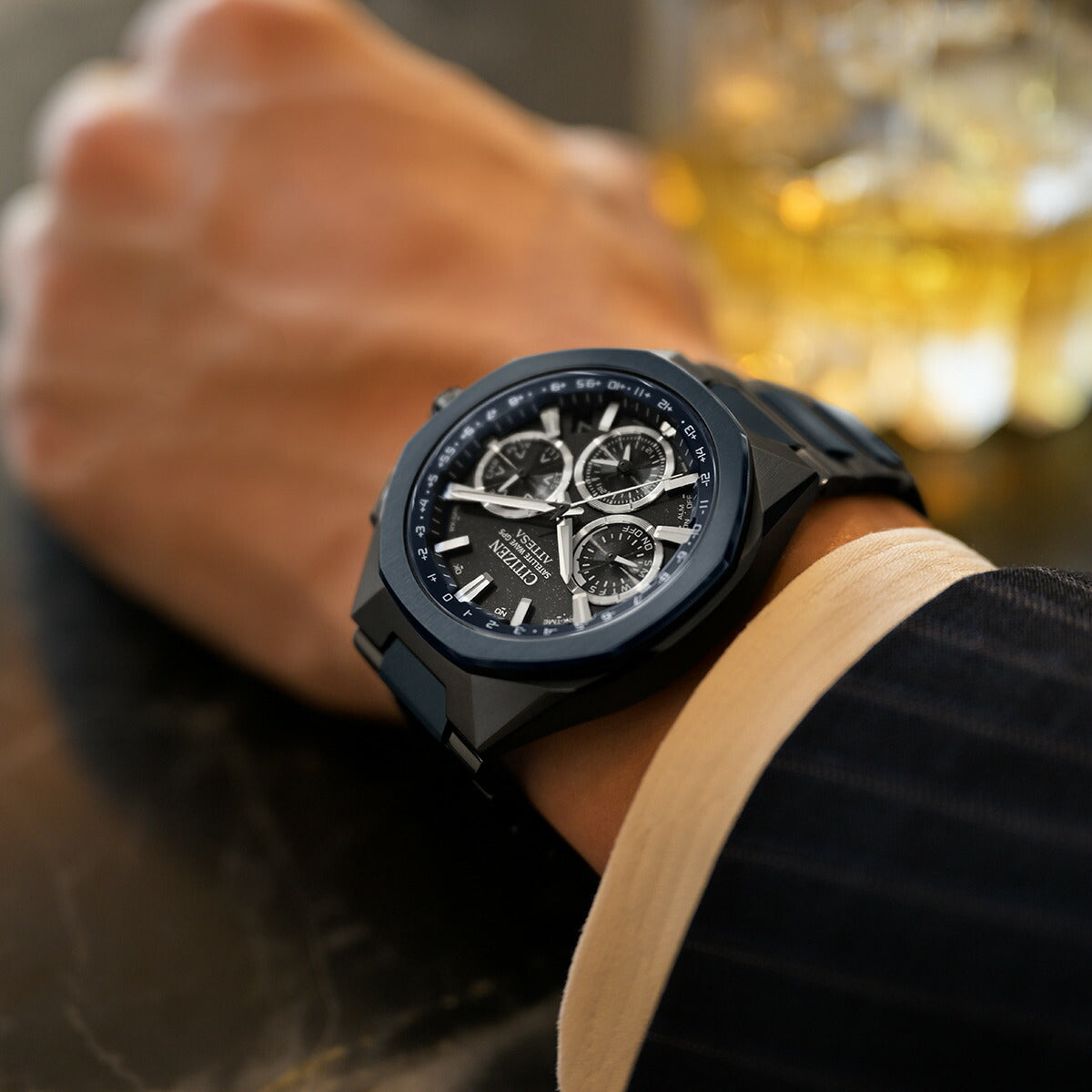 シチズン アテッサ CITIZEN ATTESA エコドライブ GPS衛星電波時計 限定モデル 腕時計 ACT Line CC4106-74E Blue Universe Collection 第2弾【2025 新作】
