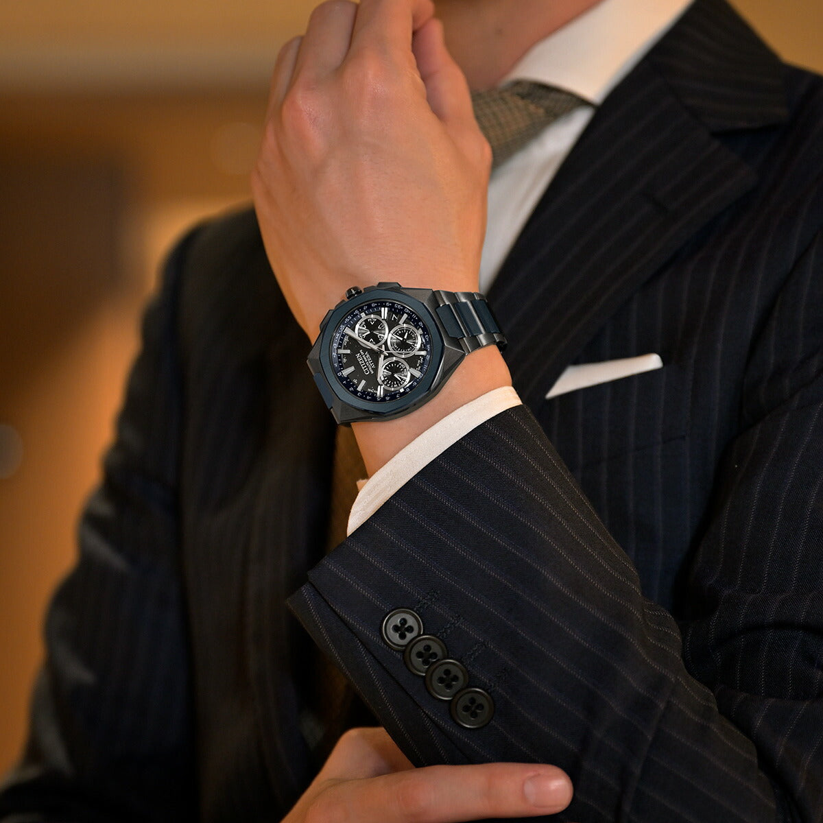 シチズン アテッサ CITIZEN ATTESA エコドライブ GPS衛星電波時計 限定モデル 腕時計 ACT Line CC4106-74E Blue Universe Collection 第2弾【2025 新作】