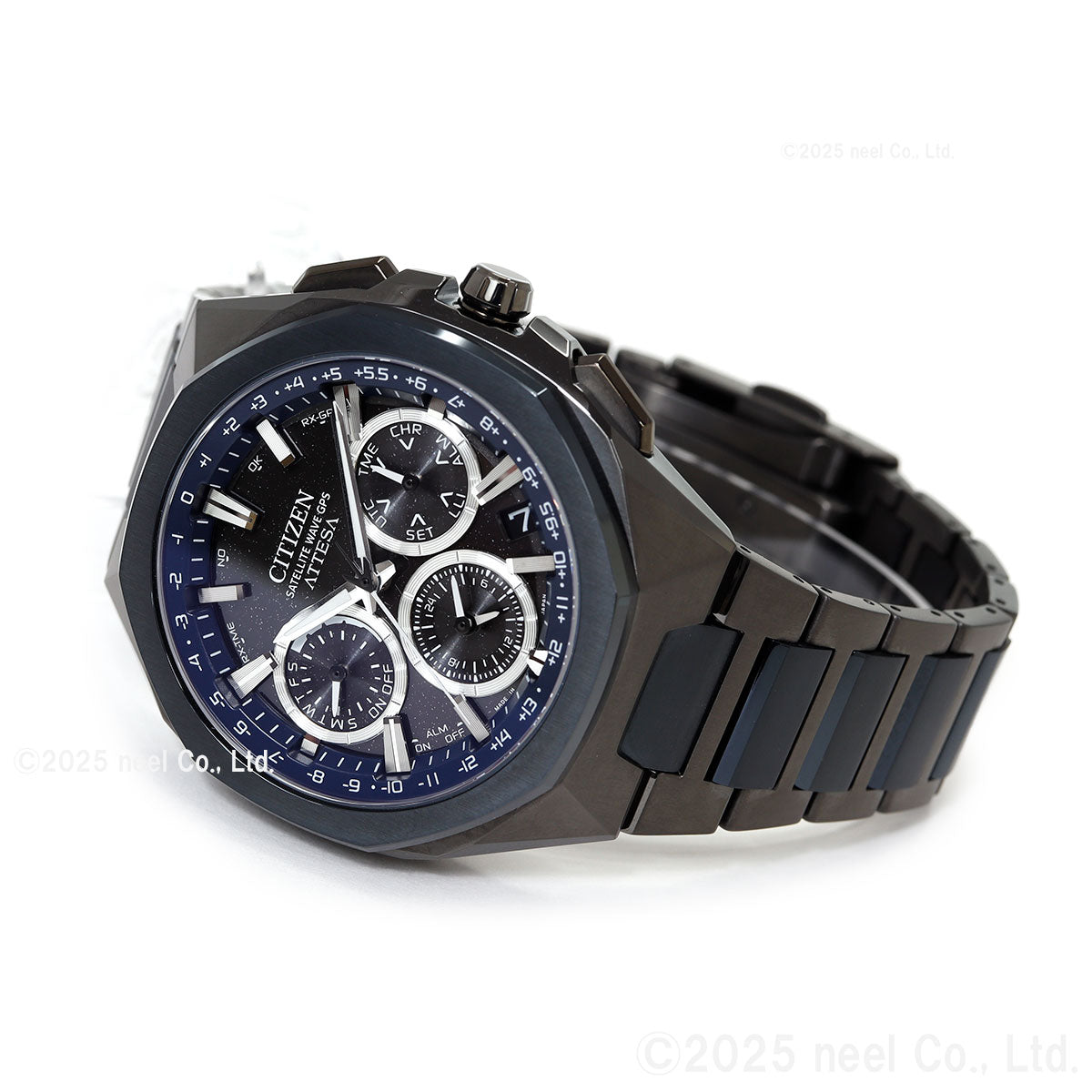 シチズン アテッサ CITIZEN ATTESA エコドライブ GPS衛星電波時計 限定モデル 腕時計 ACT Line CC4106-74E Blue Universe Collection 第2弾【2025 新作】