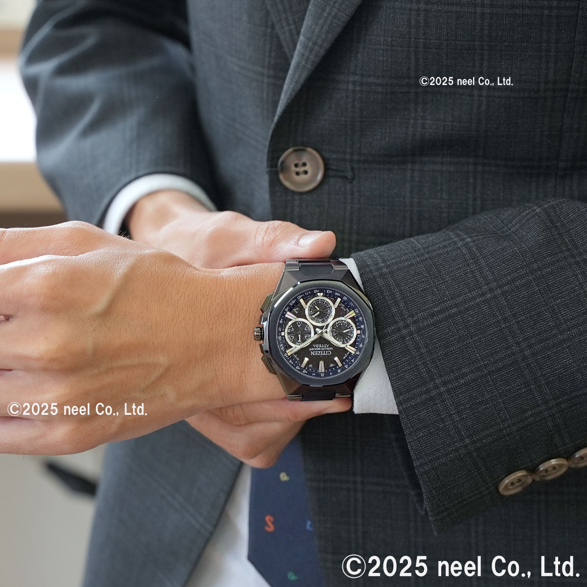 シチズン アテッサ CITIZEN ATTESA エコドライブ GPS衛星電波時計 限定モデル 腕時計 ACT Line CC4106-74E Blue Universe Collection 第2弾【2025 新作】