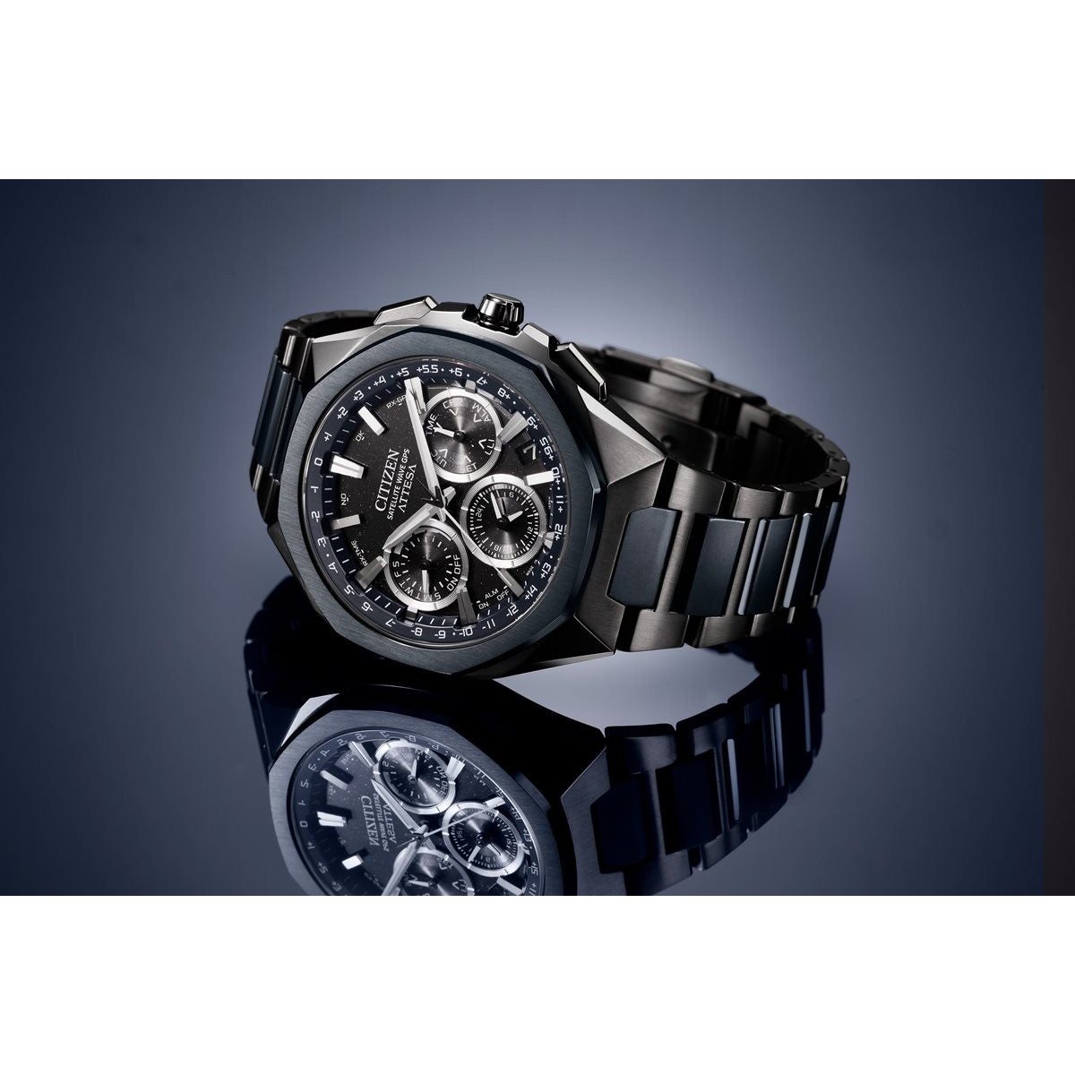 シチズン アテッサ CITIZEN ATTESA エコドライブ GPS衛星電波時計 限定モデル 腕時計 ACT Line CC4106-74E Blue Universe Collection 第2弾【2025 新作】