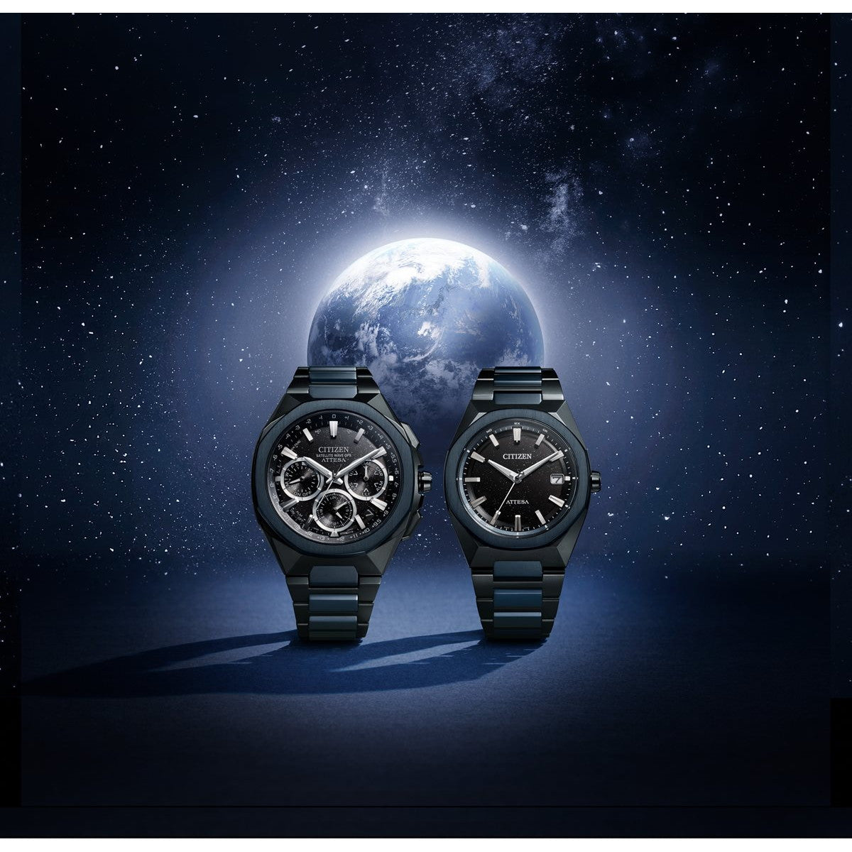 シチズン アテッサ CITIZEN ATTESA エコドライブ GPS衛星電波時計 限定モデル 腕時計 ACT Line CC4106-74E Blue Universe Collection 第2弾【2025 新作】