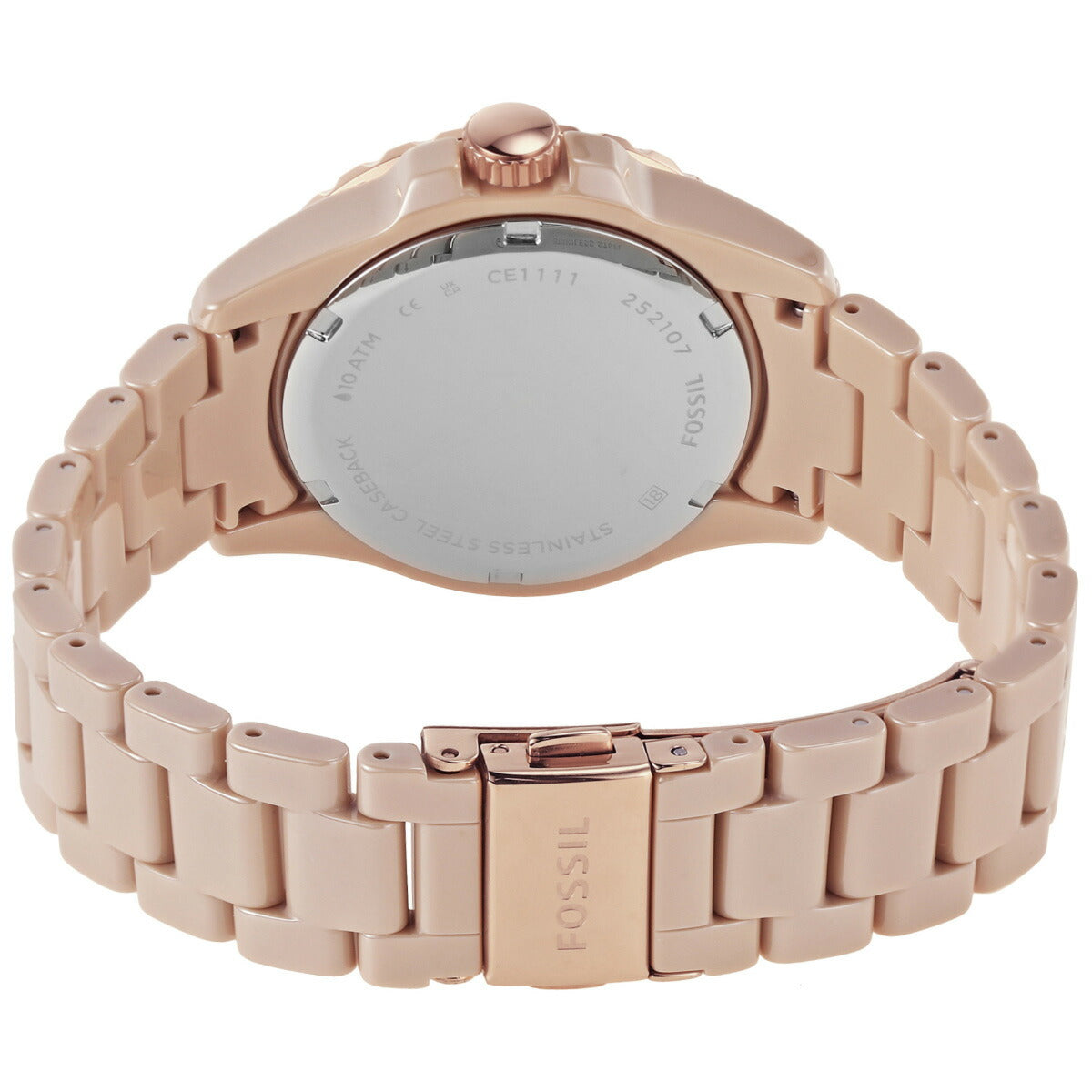 フォッシル FOSSIL 腕時計 レディース FB-01 三針 キャラメル セラミックウォッチ CE1111