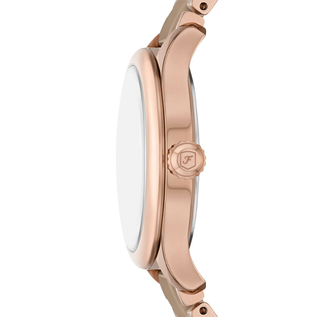 フォッシル FOSSIL 腕時計 レディース GILMORE 三針デイト ローズゴールドトーン&ブラウン セラミックウォッチ CE1133【2025 新作】