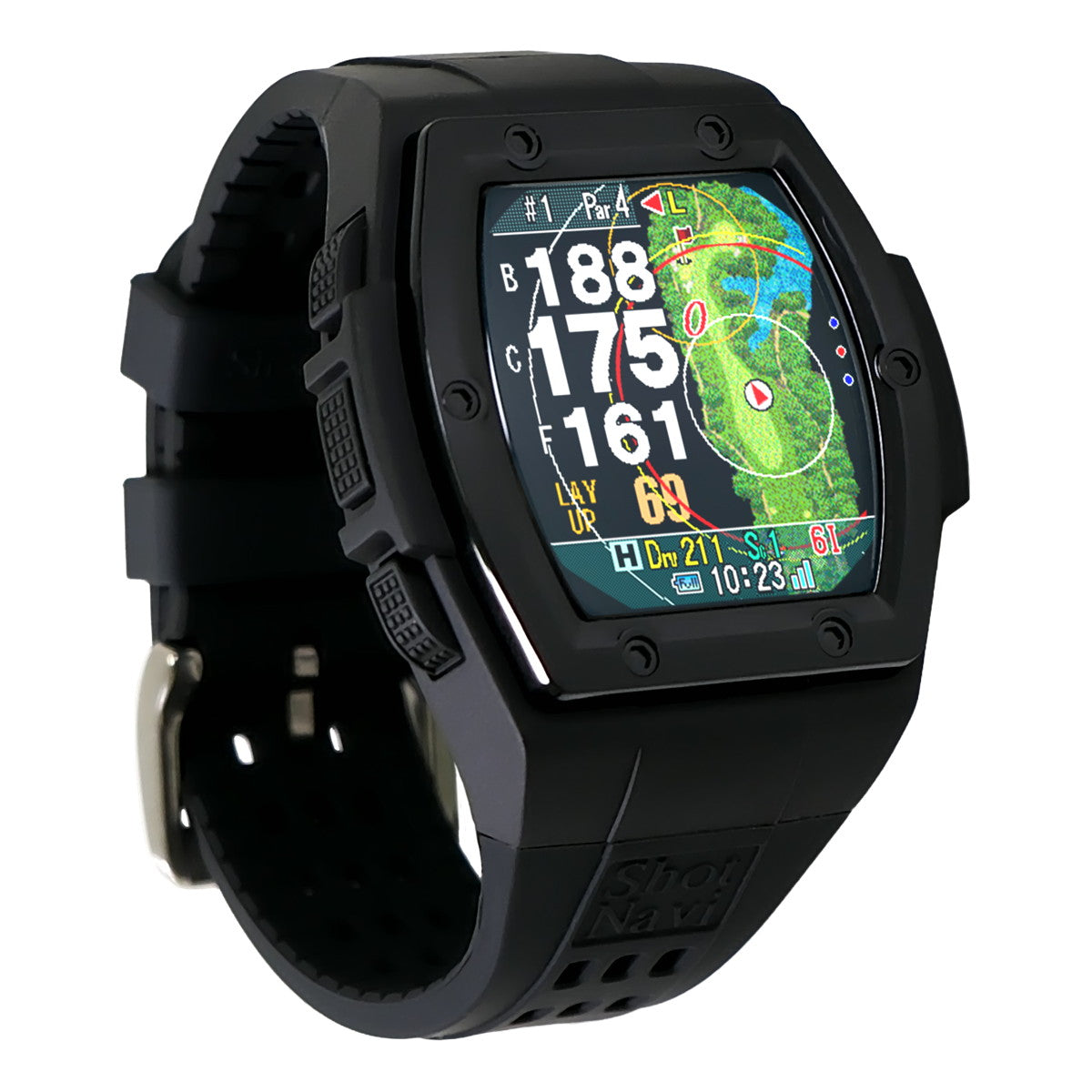 ショットナビ Shot Navi Crest G II クレスト G2 腕時計型 タッチパネル GPS ゴルフナビ 距離測定器 距離計測器 ブラック【2026 新作】