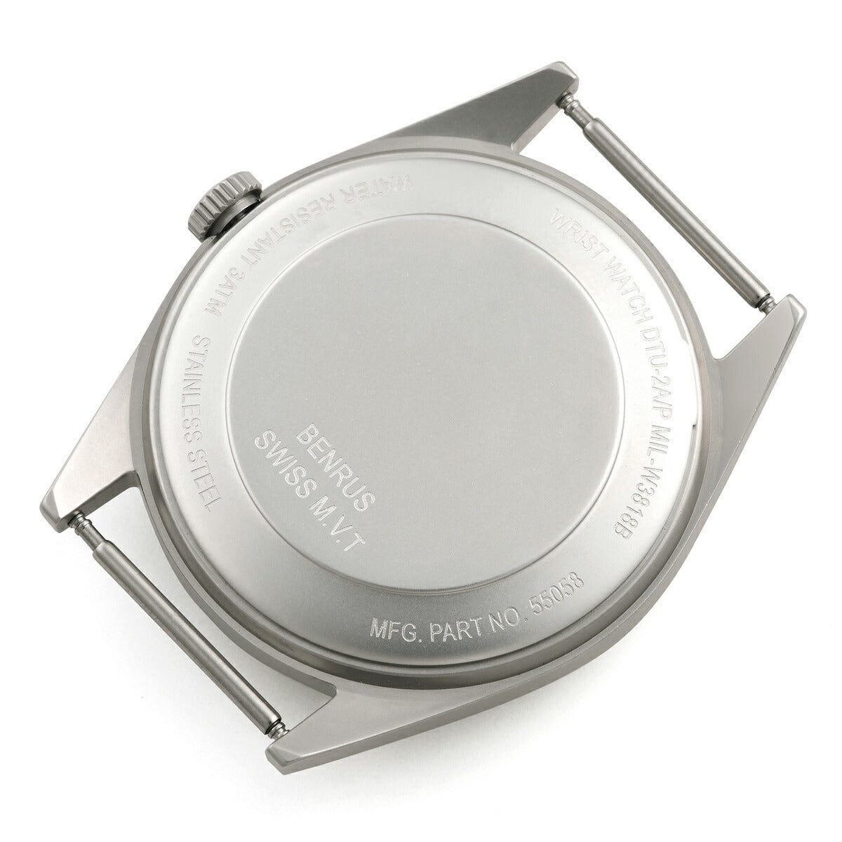 ベンラス BENRUS 腕時計 メンズ DTU-2A/P-SVBK ミリタリーウォッチ 復刻モデル シルバー/ブラック