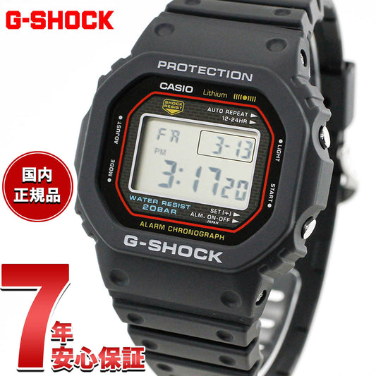 G-SHOCK デジタル カシオ Gショック CASIO 腕時計 メンズ DW-5000R-1AJF 初代G-SHOCK 復刻モデル【2024 新作】