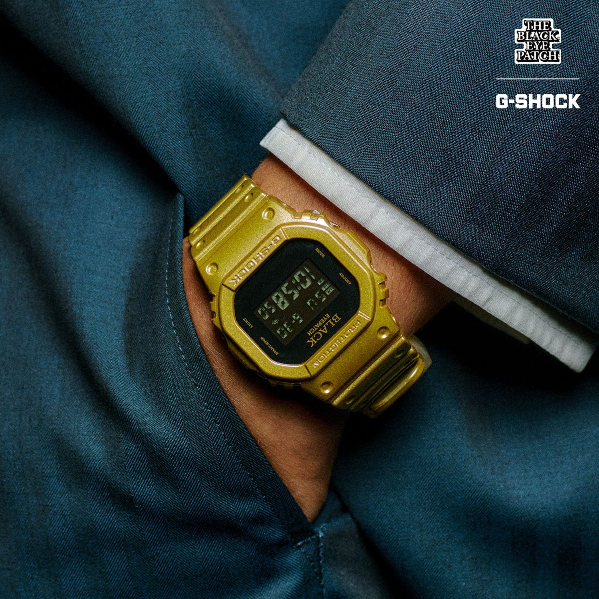 G-SHOCK デジタル カシオ Gショック CASIO BlackEyePatch コラボ 限定モデル 腕時計 メンズ DW-5600BEP-9JR【2026 新作】