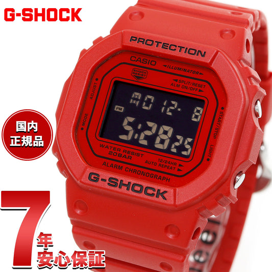 G-SHOCK デジタル カシオ Gショック CASIO 腕時計 メンズ DW-5600RRB-4JF Iconic Styles レッド