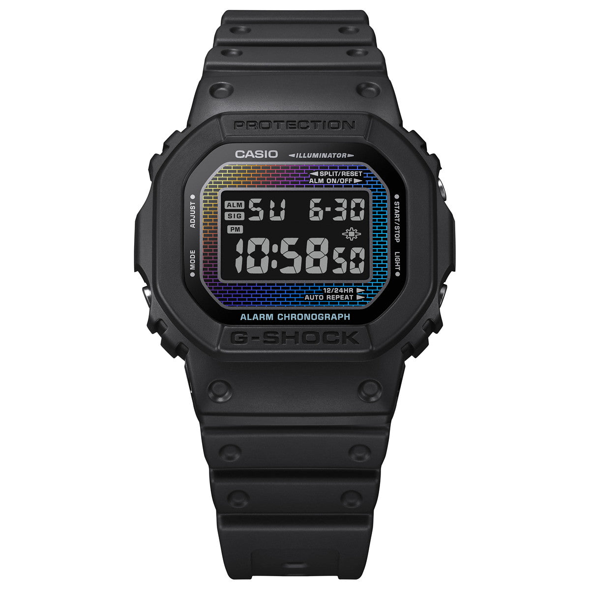 G-SHOCK デジタル カシオ Gショック CASIO 腕時計 メンズ DW-5600RW-1JF レインボーカラー レンガパターン デザイン【2024 新作】