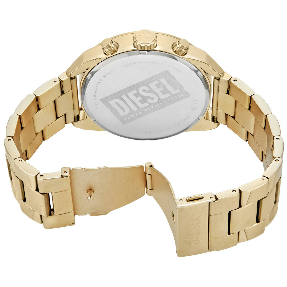 ディーゼル DIESEL 腕時計 メンズ SPIKED クロノグラフ ゴールドトーン ステンレススチールウォッチ DZ4678【2025 新作】